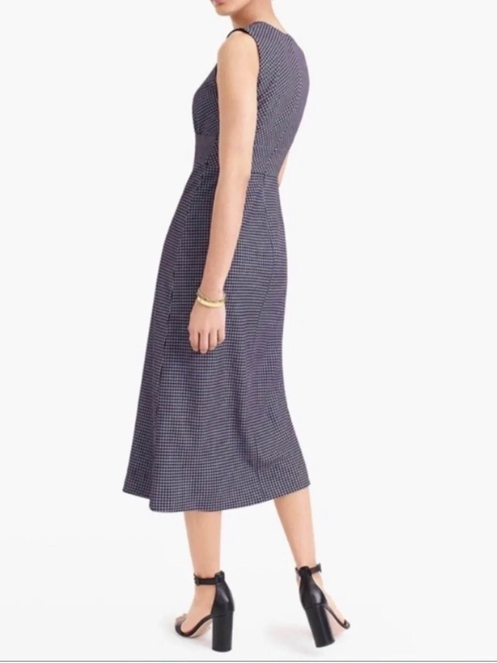 ☀️ J.CREW 365 Sleeveless Crepe Midi Dress with Keyhole - Picture 13 of 16